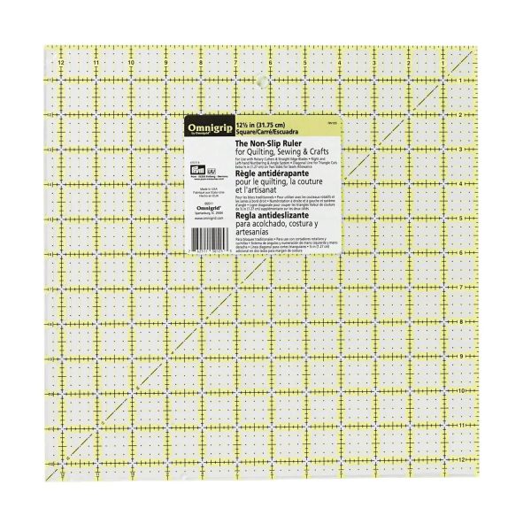 Omnigrid by Prym Rollschneider Lineal 12,5 x 12,5 inch (Antirutsch)