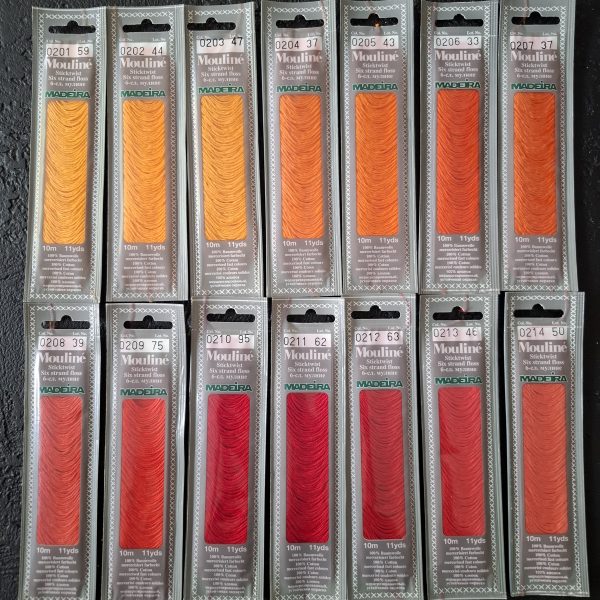 Madeira Mouliné Sticktwist - 6 fädig 10m - (0201-0214)