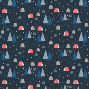 Cotton + Steel - Summer Skies - Ladybug Land - Midnight