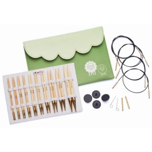 KnitPro - Nadelset Deluxe auswechselbare Nadelspitzen bamboo 10 Paar 3,00 - 10,00 mm