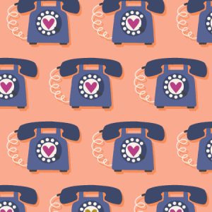 Cotton + Steel - East Coast - Speed Dial - Dusty Rose