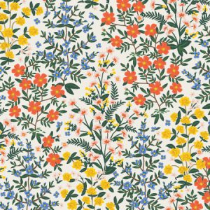 Cotton + Steel - Rifle Paper Co. - Camont- Wildwood Garden - Cream Canvas