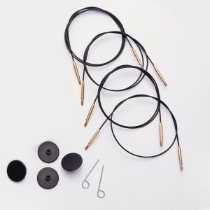 KnitPro - Edelstahl Drehseile - versch. Längen