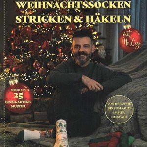 Weihnachtssocken stricken & häkeln - Mr. Cey